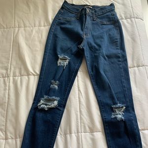 FASHION NOVA SKINNY DISTRESSED JEANS
